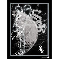 Black Chicago White Sox 12'' x 16'' Framed Neon Player Print