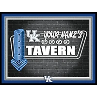 Black Kentucky Wildcats 12'' x 16'' Personalized Framed Neon Tavern Print