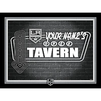 Los Angeles Kings 12'' x 16'' Personalized Framed Neon Tavern Print
