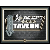 Vegas Golden Knights 12'' x 16'' Personalized Framed Neon Tavern Print