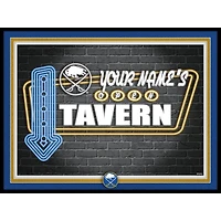 Buffalo Sabres 12'' x 16'' Personalized Framed Neon Tavern Print