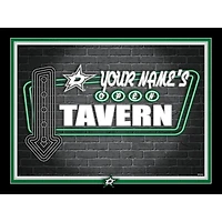 Dallas Stars 12'' x 16'' Personalized Framed Neon Tavern Print