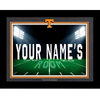 Black Tennessee Volunteers 12'' x 16'' Personalized Framed Field Spotlight Print