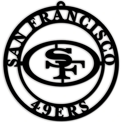 Black San Francisco 49ers 16'' Team Logo Cutout