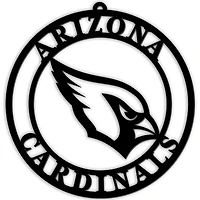 Black Arizona Cardinals 16'' Team Logo Cutout