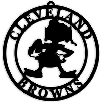 Cleveland Browns Brownie The Elf 16'' Team Logo Cutout
