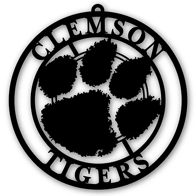 Black Clemson Tigers 16'' Team Logo Cutout