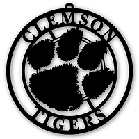 Black Clemson Tigers 16'' Team Logo Cutout
