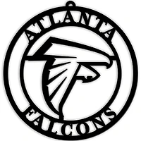 Black Atlanta Falcons 16'' Team Logo Cutout