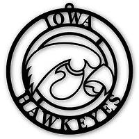 Black Iowa Hawkeyes 16'' Team Logo Cutout