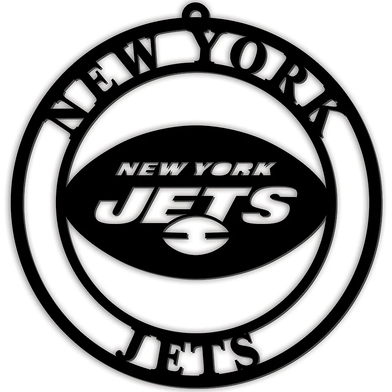 Black New York Jets 16'' Team Logo Cutout