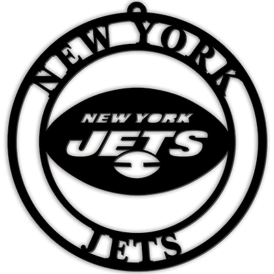 Black New York Jets 16'' Team Logo Cutout