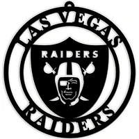 Black Las Vegas Raiders 16'' Team Logo Cutout