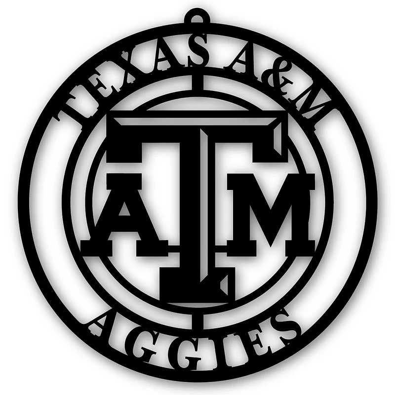 Black Texas A&M Aggies 16'' Team Logo Cutout