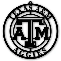 Black Texas A&M Aggies 16'' Team Logo Cutout