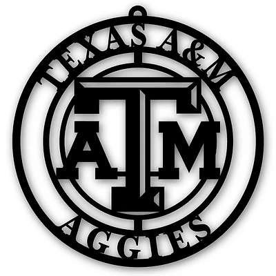 Black Texas A&M Aggies 16'' Team Logo Cutout