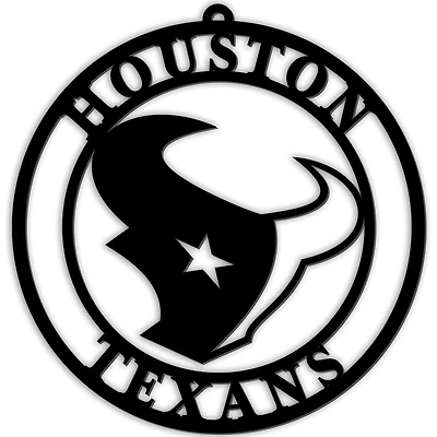 Black Houston Texans 16'' Team Logo Cutout