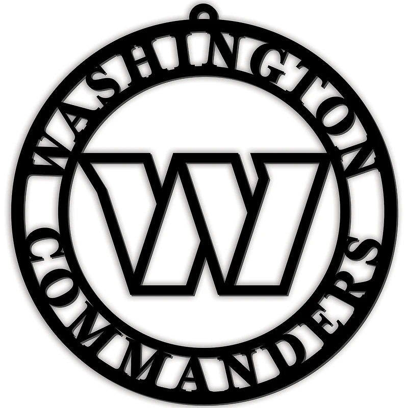 Black Washington Commanders 16'' Team Logo Cutout