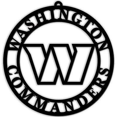 Black Washington Commanders 16'' Team Logo Cutout