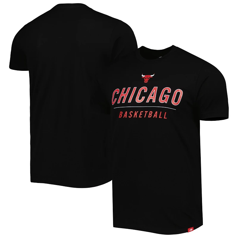 Unisex Sportiqe Black Chicago Bulls Turbo Tri-Blend T-Shirt