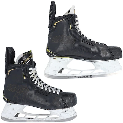 Mika Zibanejad New York Rangers Game-Used Black Bauer Skates from the 2021-22 NHL Season