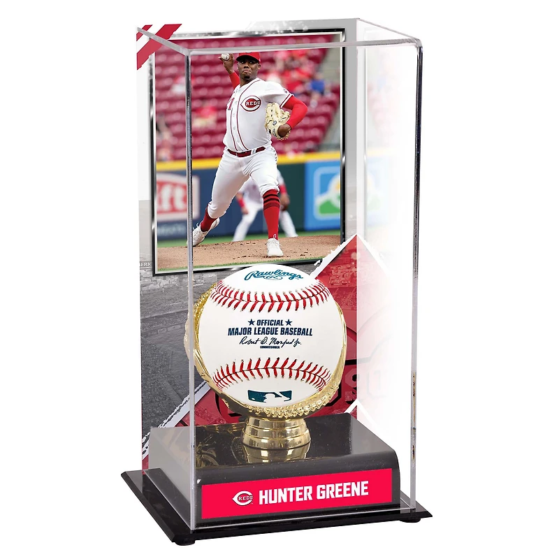 Hunter Greene Cincinnati Reds Gold Glove Display Case with Image