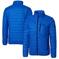 Men's Cutter & Buck Royal Kansas City Royals Rainier Eco Insulated Full-Zip Puffer Jacket