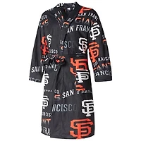 Men's Concepts Sport Black San Francisco Giants Windfall Microfleece Allover Robe