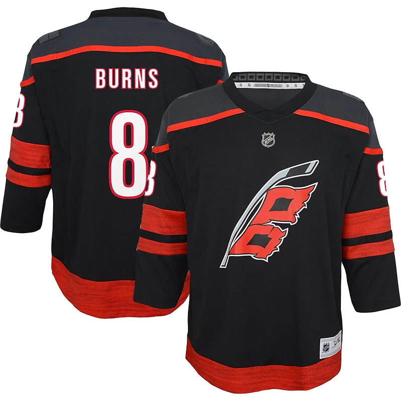 Youth Brent Burns Black Carolina Hurricanes Home Replica Player Jersey