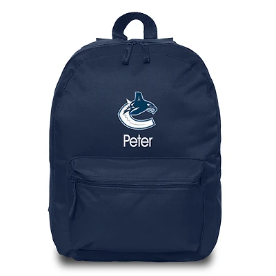 Navy Vancouver Canucks Personalized Backpack