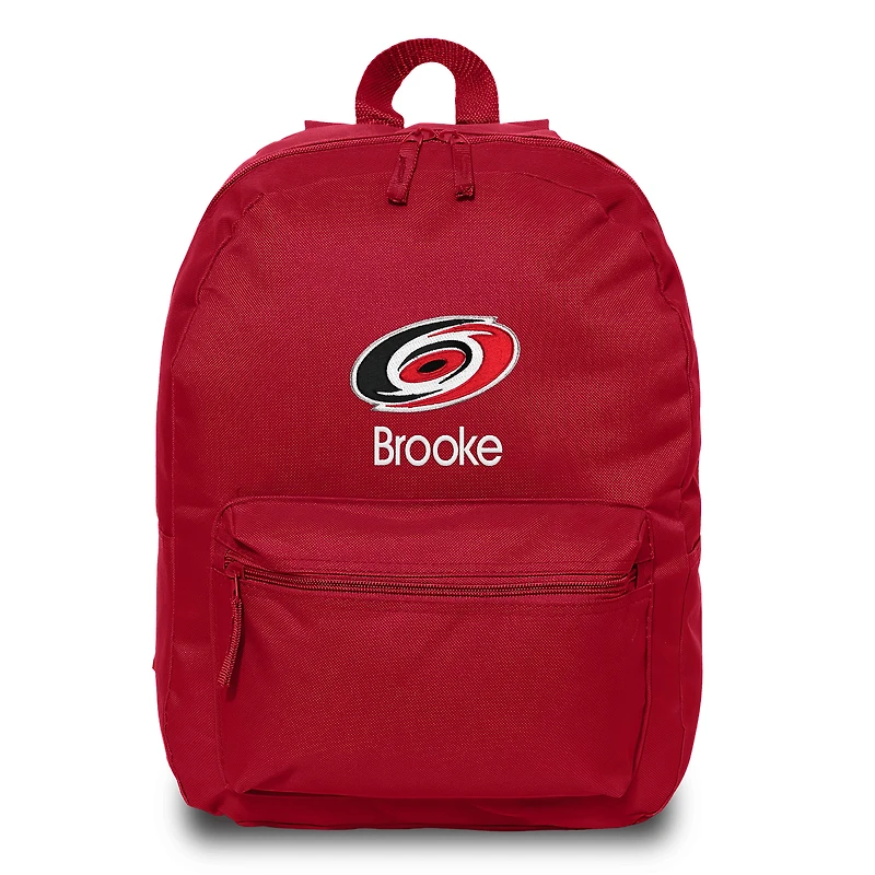 Red Carolina Hurricanes Personalized Backpack