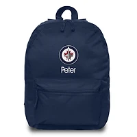 Navy Winnipeg Jets Personalized Backpack