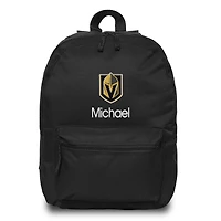 Black Vegas Golden Knights Personalized Backpack