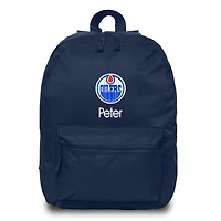 Navy Edmonton Oilers Personalized Backpack