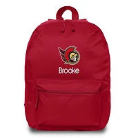 Red Ottawa Senators Personalized Backpack
