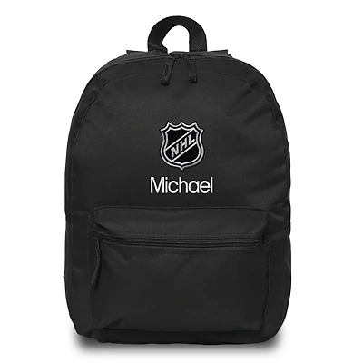 Black NHL Personalized Backpack