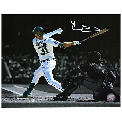 Riley Greene Detroit Tigers Autographed 11" x 14" Hitting Spotlight Photograph