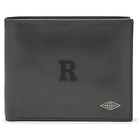 Men's Fossil Rochester Yellow Jackets Leather Ryan RFID Passcase Wallet