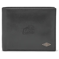 Men's Fossil New Hampshire Wildcats Leather Ryan RFID Passcase Wallet