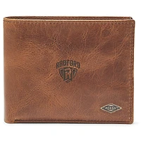 Men's Fossil Brown Radford Highlanders Leather Ryan RFID Passcase Wallet