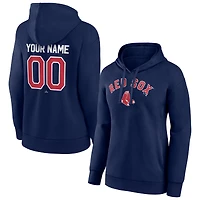 Women's Navy Boston Red Sox Personalized Team Winning Streak Pullover Hoodie