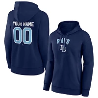 Women's Navy Tampa Bay Rays Personalized Team Winning Streak Pullover Hoodie