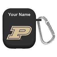 Black Purdue Boilermakers Personalized AirPods Case Cover