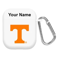 White Tennessee Volunteers Personalized AirPods Case Cover
