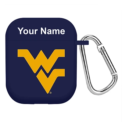 Navy West Virginia Mountaineers Personalized AirPods Case Cover