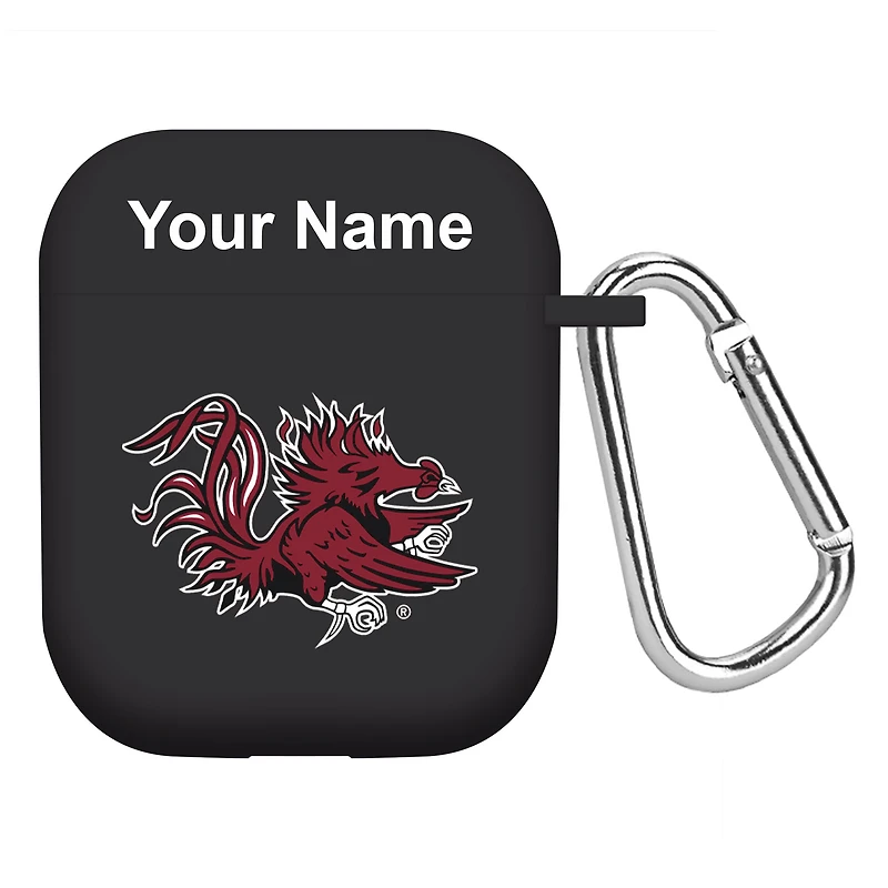 Black South Carolina Gamecocks Personalized AirPods Case Cover
