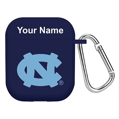 Navy North Carolina Tar Heels Personalized AirPods Case Cover