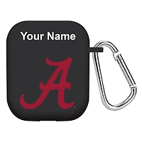 Black Alabama Crimson Tide Personalized AirPods Case Cover