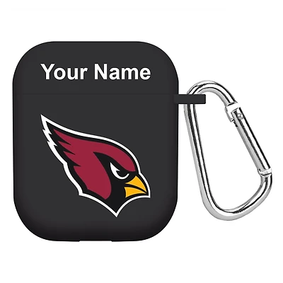 Black Arizona Cardinals Personalized AirPods Case Cover