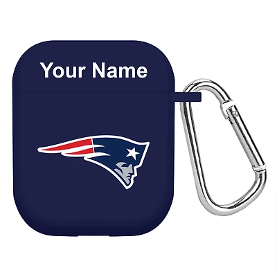 Navy New England Patriots Personalized AirPods Case Cover